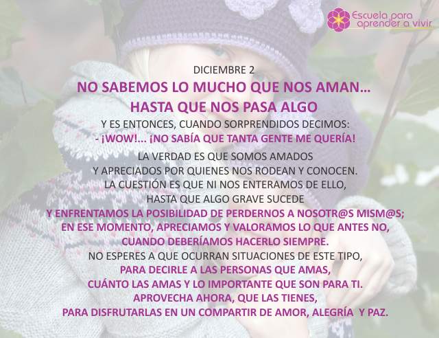 No sabemos lo mucho que nos aman... hasta que nos pasa algo